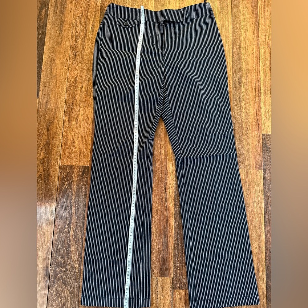 Jones New Yorke women Pinstripe Black and White Dress Pants - Picture 2 of 9